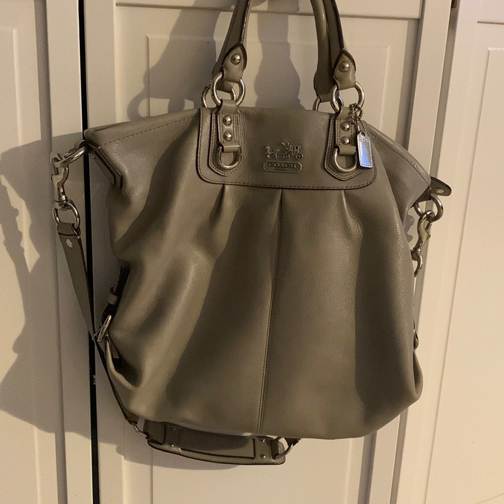 Authentic genuine leather Coach bag.